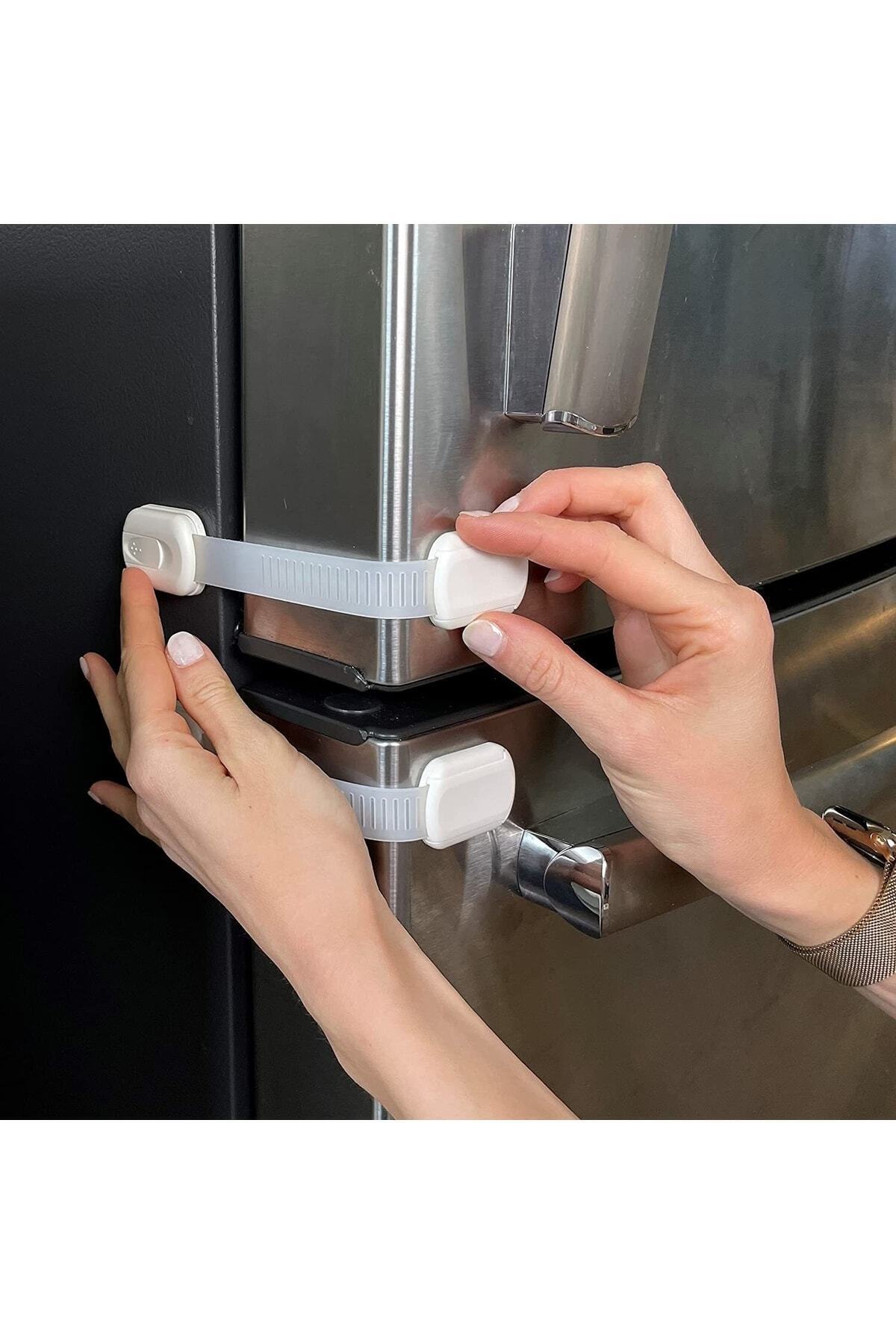 Miningaa 6 Adet Iz Bırakmaz Kolay Montaj Çocuk Bebek Koruma Mobilya Çekmece Dolap Güvenlik Kilidi fotoğrafı 2 (önizleme)