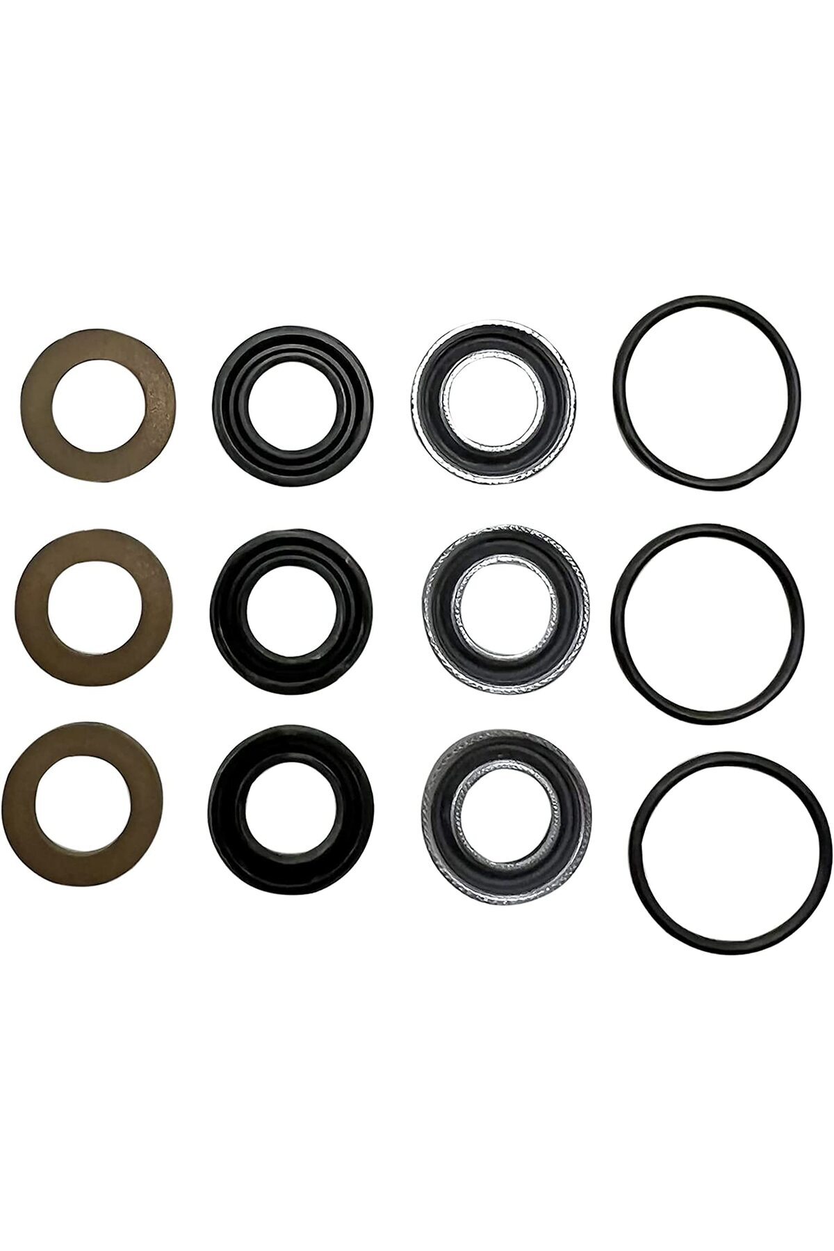 Delixa 7105742 Basınçlı Yıkama Pompaları için Yedek Düşük ve Yüksek Basınçlı Conta, Siyah