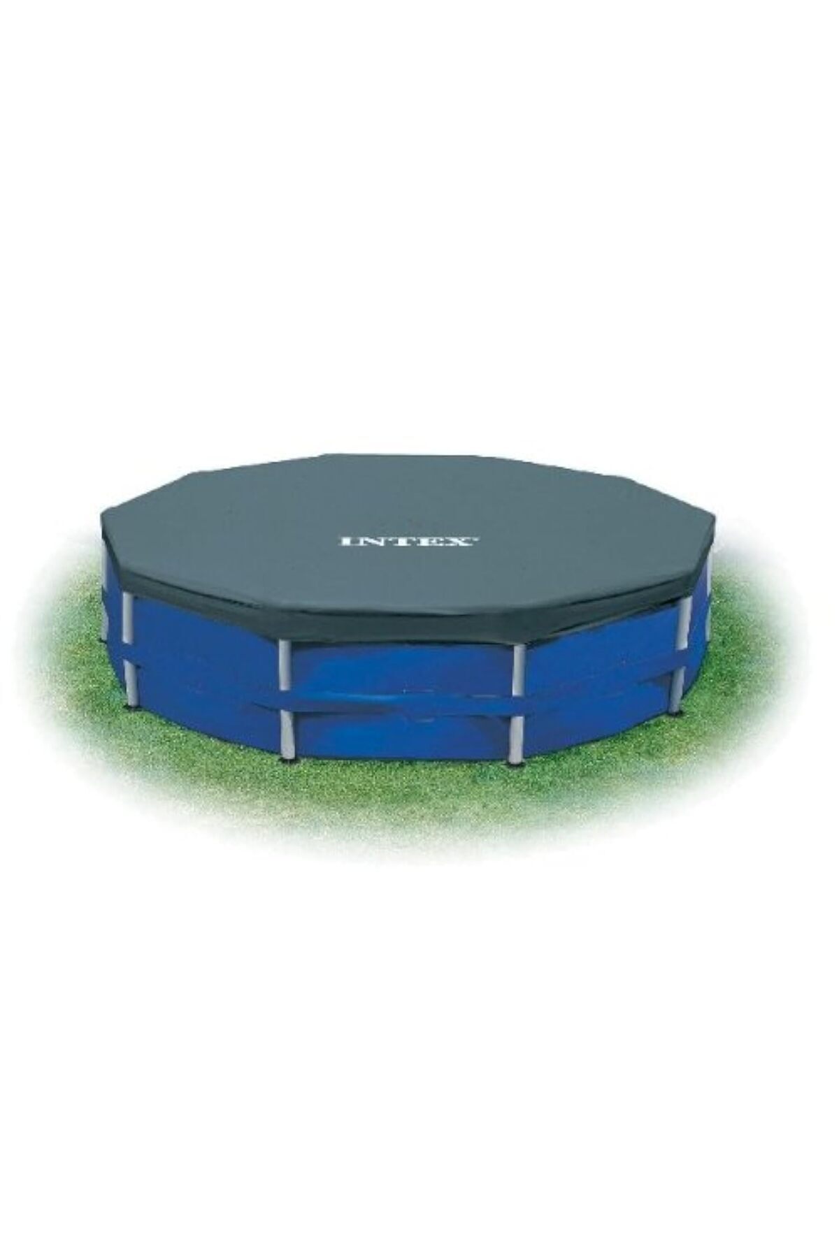 Shop a Way Intex Yuvarlak Metal Çerçeve Havuz Örtüsü, Mavi, 4,6 m