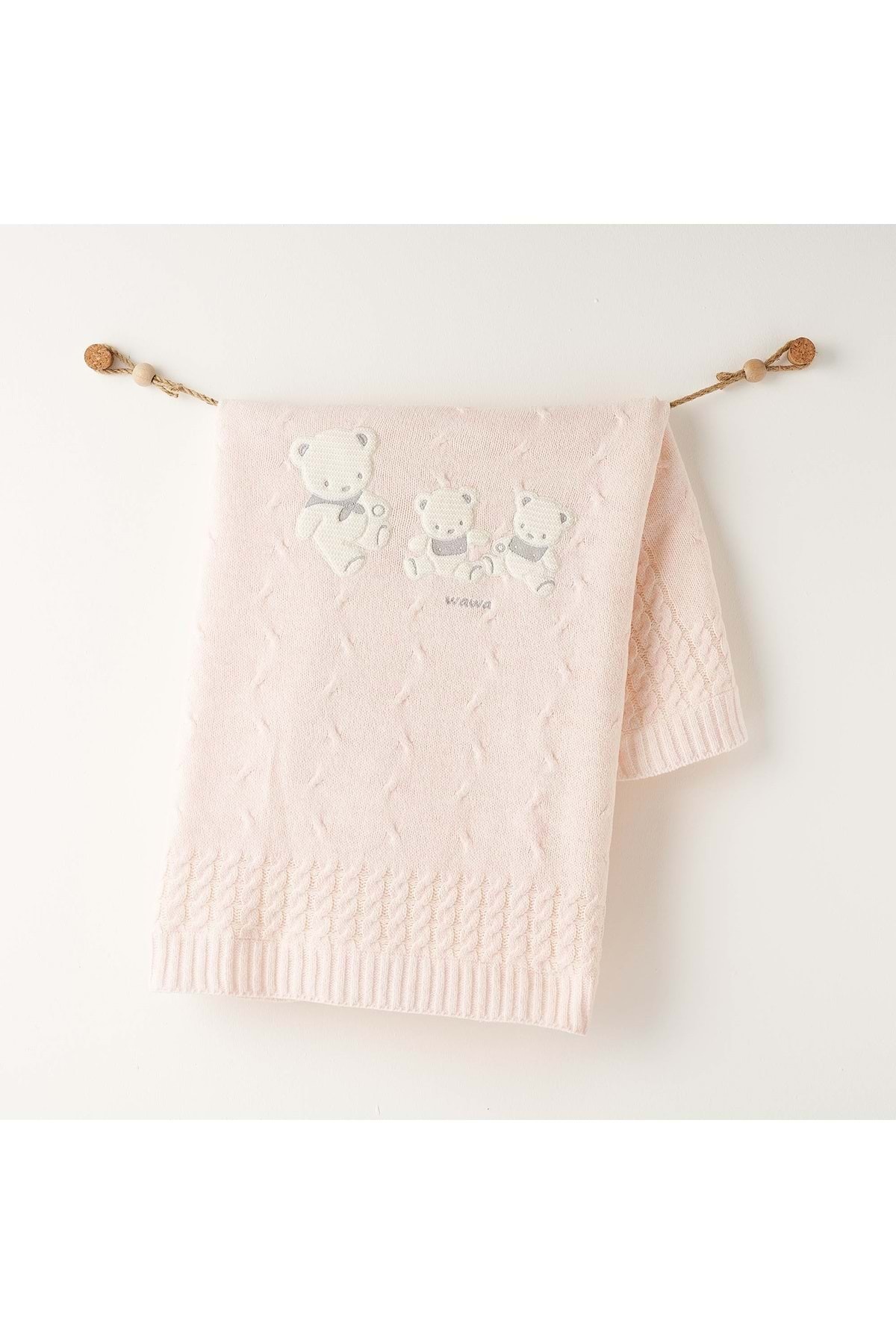 Baby Girl Knitwear Blanket PINK