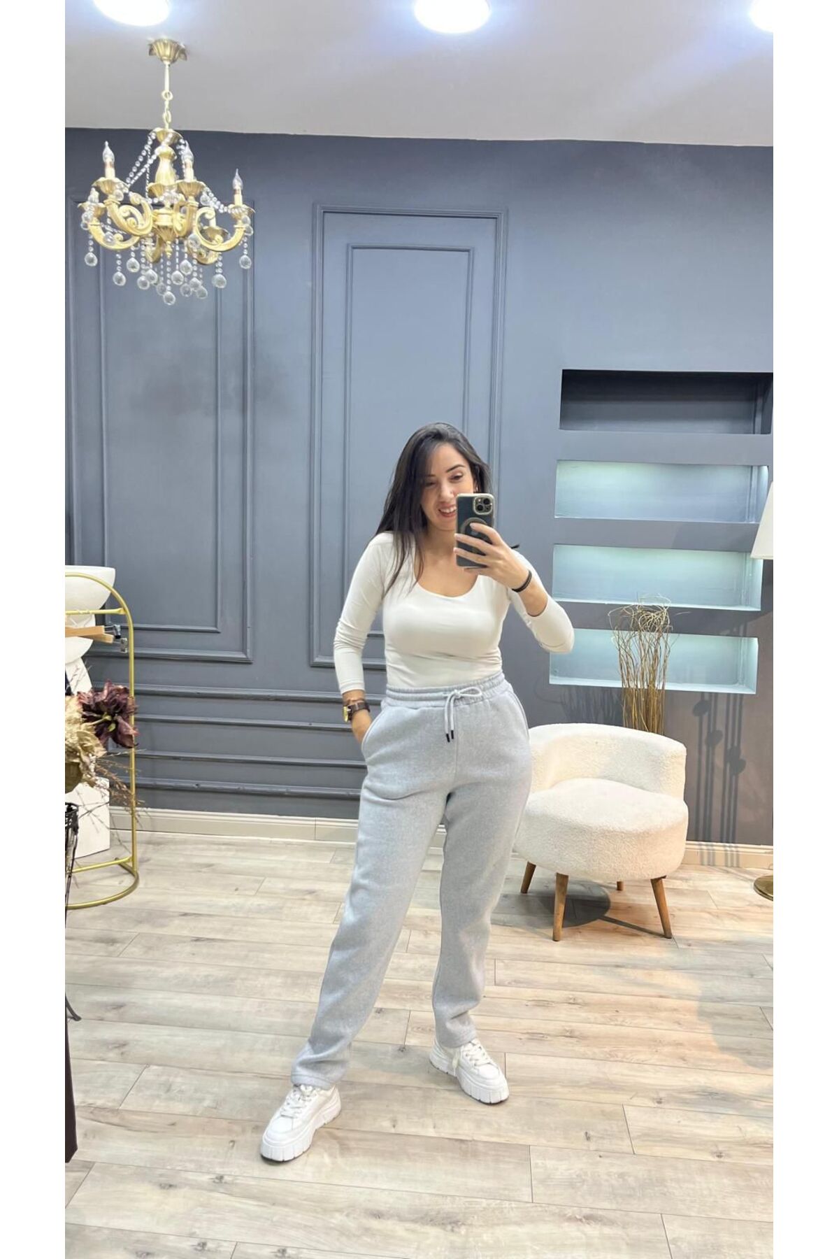 KILIÇ MODA GRİ EŞOFMAN ALTI görsel 4