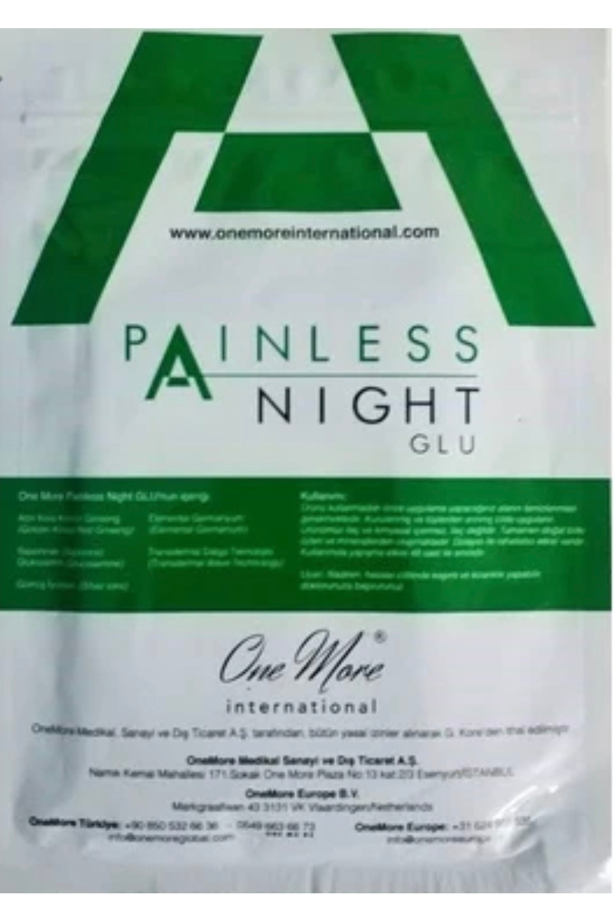 NİSSBEBE ONE MORE PAİNLESS NİGHT GLU AĞRI BANDI 25 Lİ PAKET