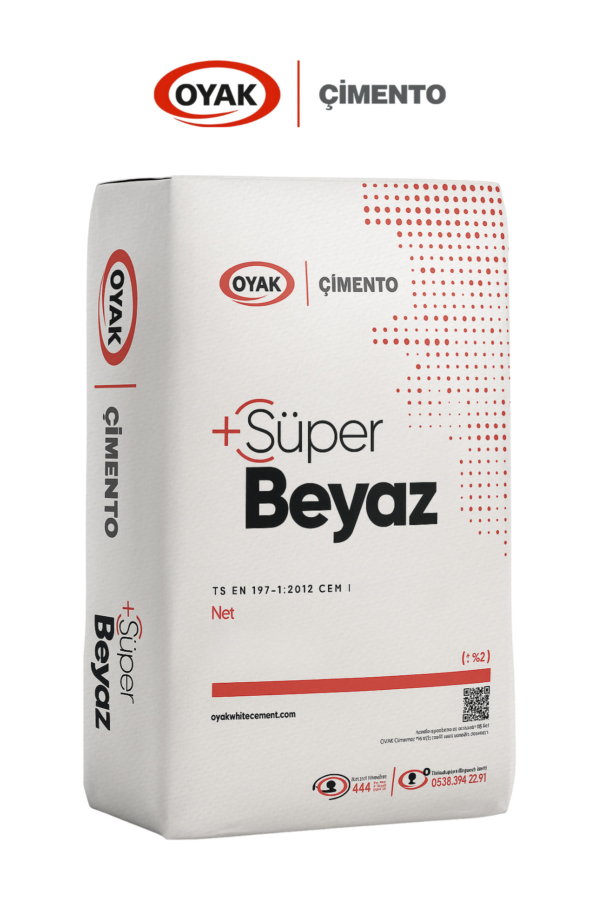 OYAK ÇİMENTO Oyak Beyaz Çimento Yüksek Mukavemetli | (1 KG Torba Halinde), Dekoratif ve Yapısal Kullanım
