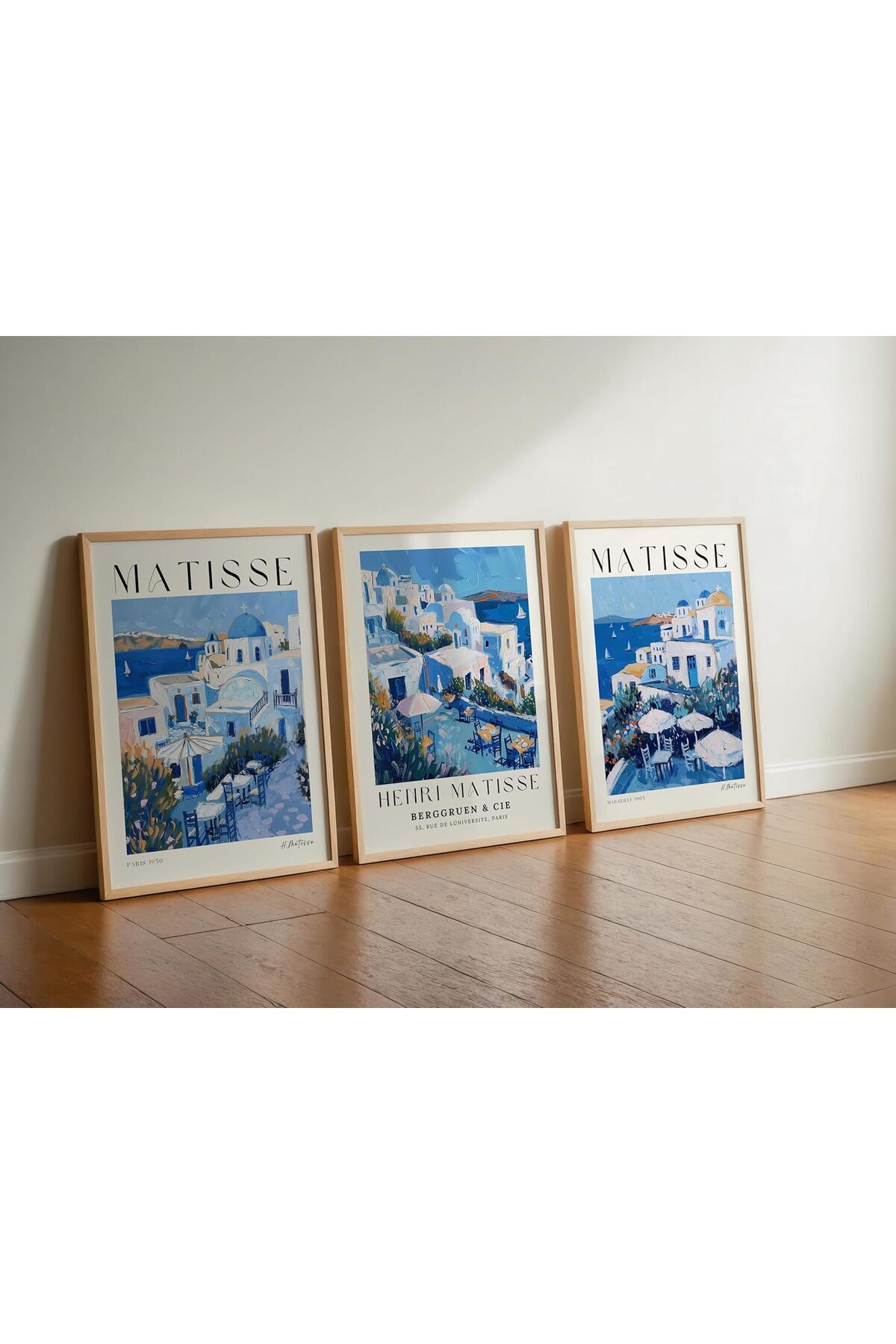 Hype Store Matisse 3'lü Çerçevesiz Poster, Modern Dekoratif Çerçevesiz Poster, Tablo (3Matisse3, 50 x 70)