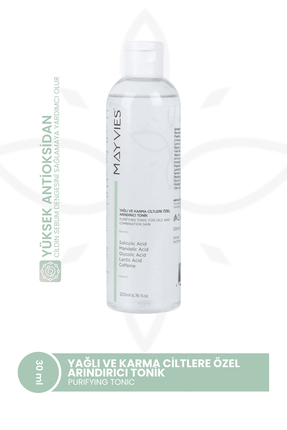 MAYVIES Purifying Tonic for Oily and Combination Skin – Yağlı ve Karma Ciltle...