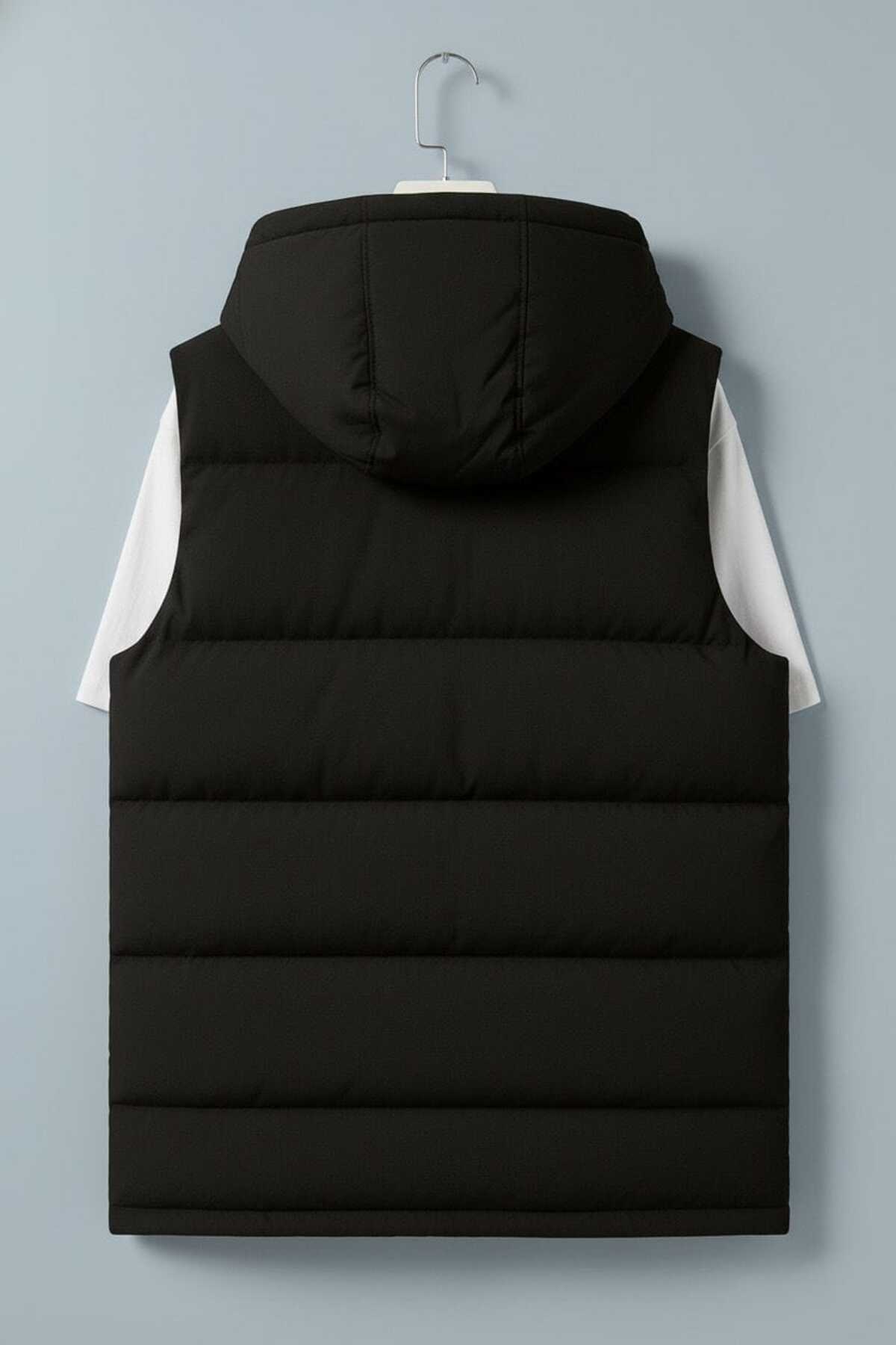 Last fashion  Yeni Sezon Su Geçirmez Kapüşonlu Şişme Yelek - Görsel 3