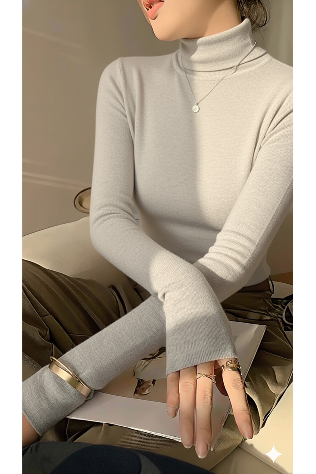 SHİBA Tam Balıkçı Yaka Uzun Kol Body %100 Pamuk Premium Kalite