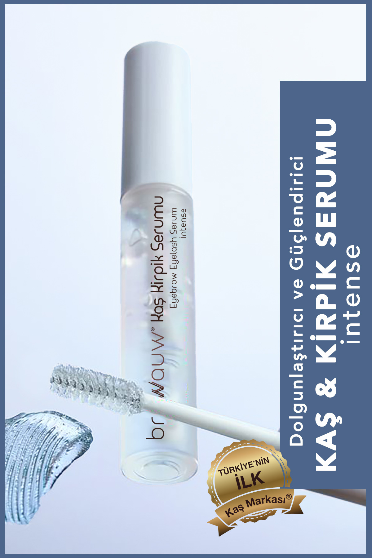 BROWWAUW Kaş & Kirpik Serumu Intense -peptit, Hyaluronik Asit, Argan- Dökülme Karşıtı Ve Besleyici