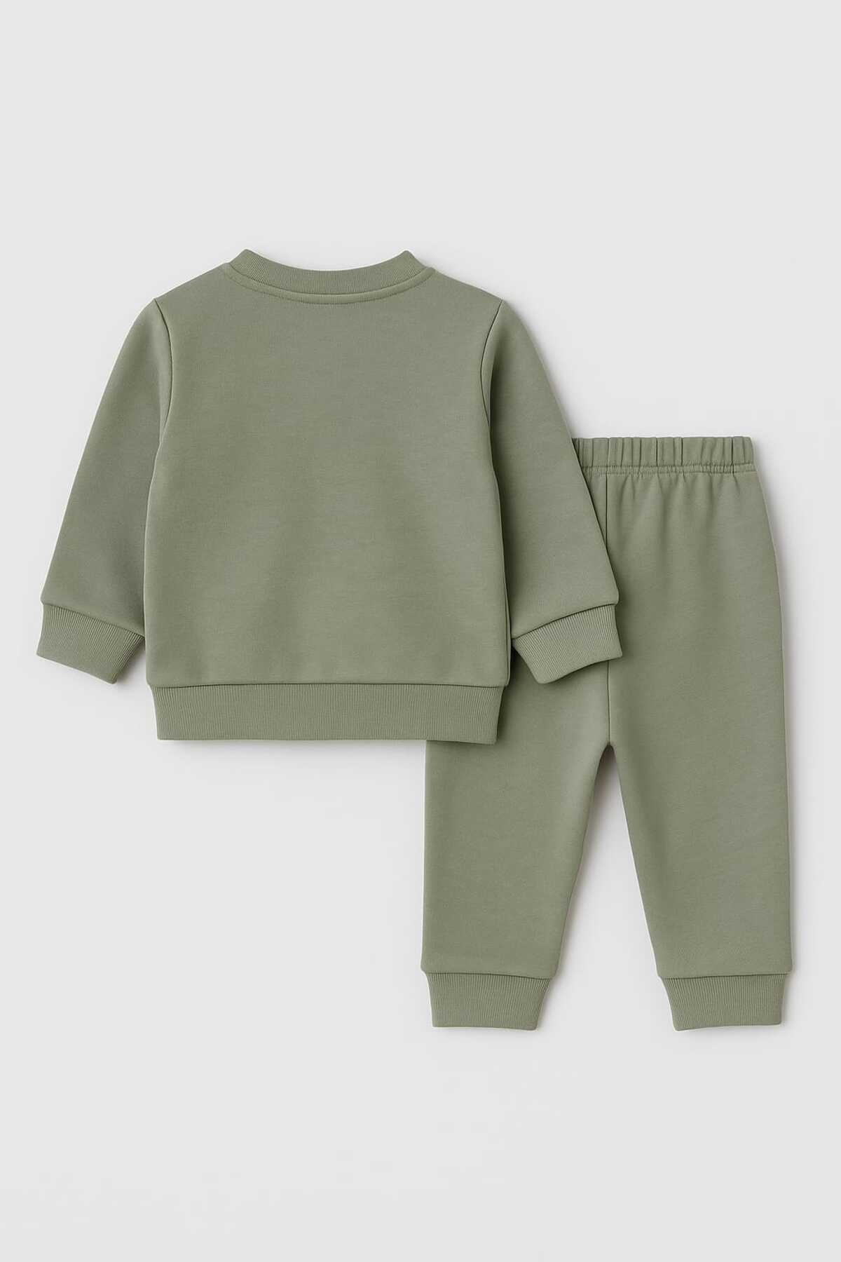 Oz Baby Pamuklu Likralı Önden Çıtlı 4 Mevsim Bebek Takımı (6-24 Ay)