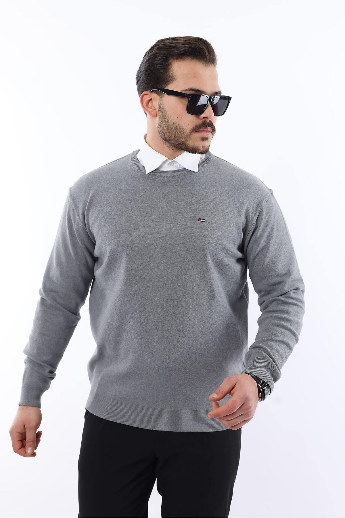 Sıfır Yaka Triko Kazak