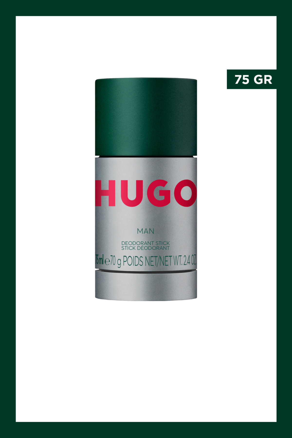 هوگو باس دئودورانت استیک مردانه هوگو من سبز ۷۵ میلی‌لیتری