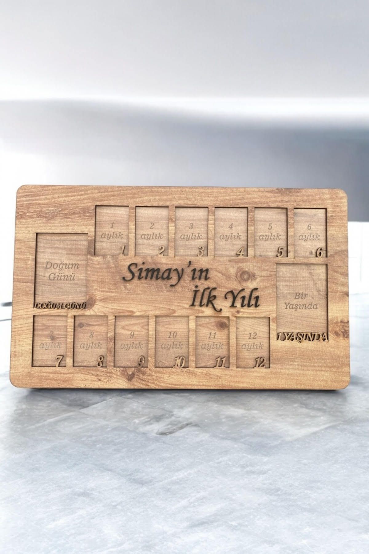 kalıcı anlar Bebekler İçin Özel Ahşap Doğum Albümü fotoğrafı 6 (önizleme)