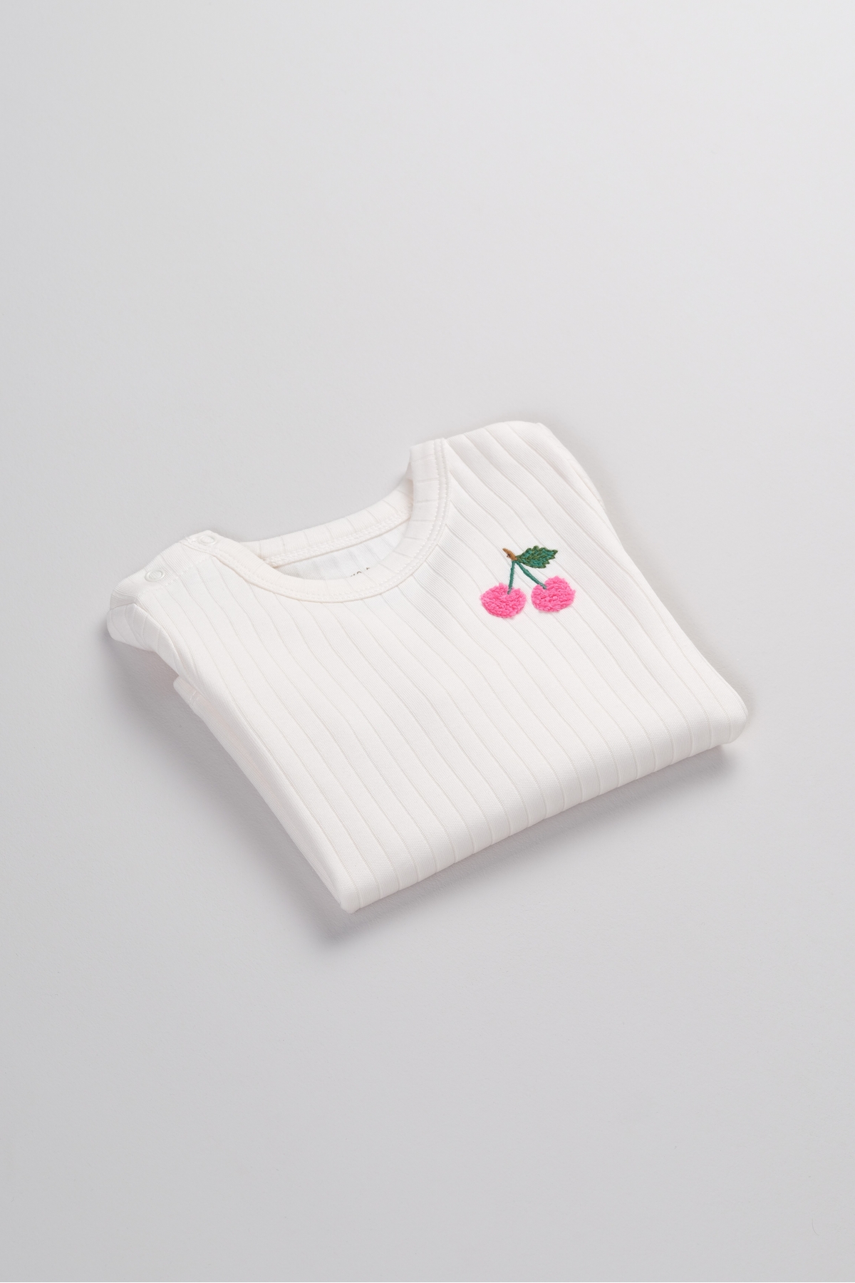 Bondberro Kiraz nakışlı Kaşkorse Bebek ve Çocuk T-shirt %100 Pamuk fotoğrafı 6 (önizleme)