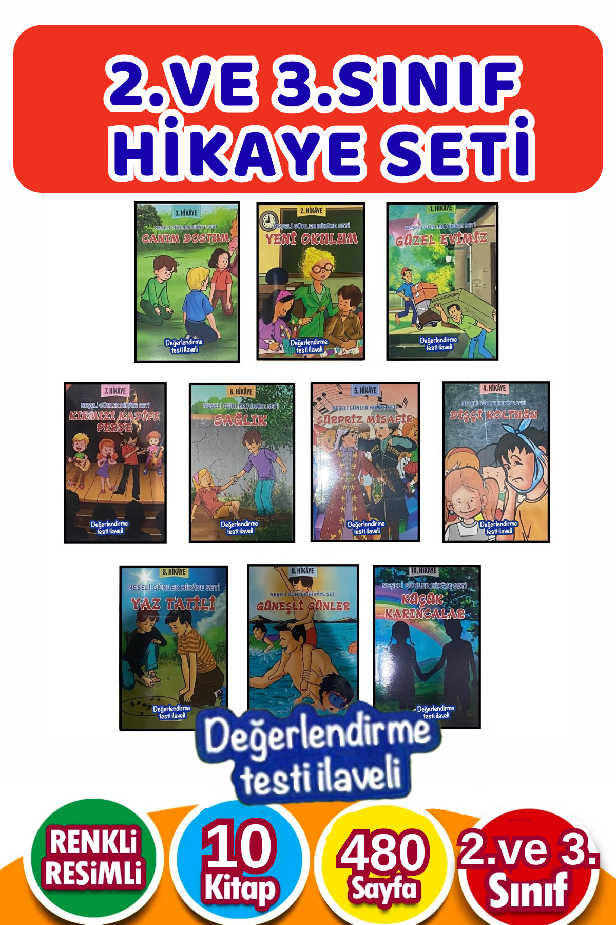 KBY 3.sınıflar Için Renkli 10'lu Öğretmen Tavsiyeli Hikaye macera ve bilim Kitabı Seti (EN ) fotoğrafı 2 (önizleme)