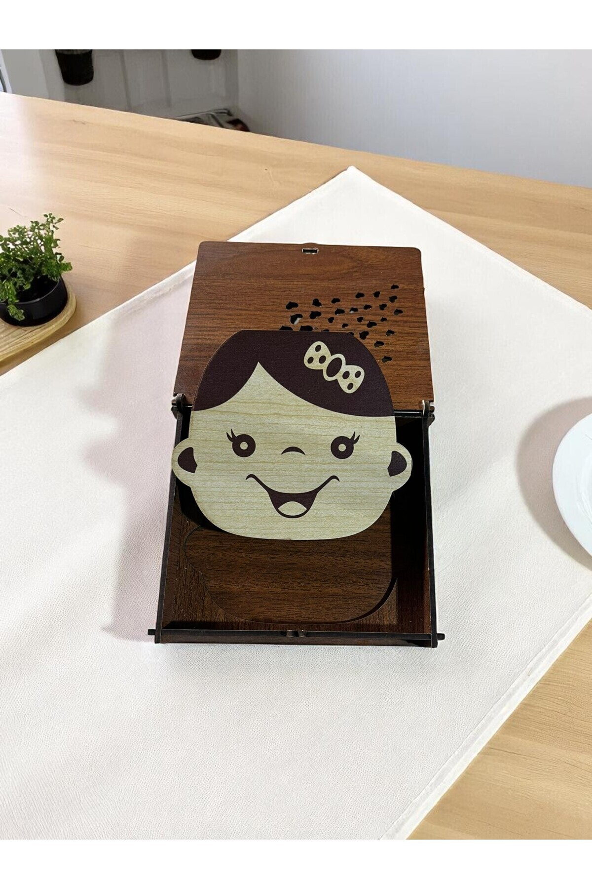 sly - Kız Bebek Süt Dişleri Göbek Bağı Ve Saç Saklama Anı Albüm Kutusu Bebek Hediyesi fotoğrafı 4 (önizleme)