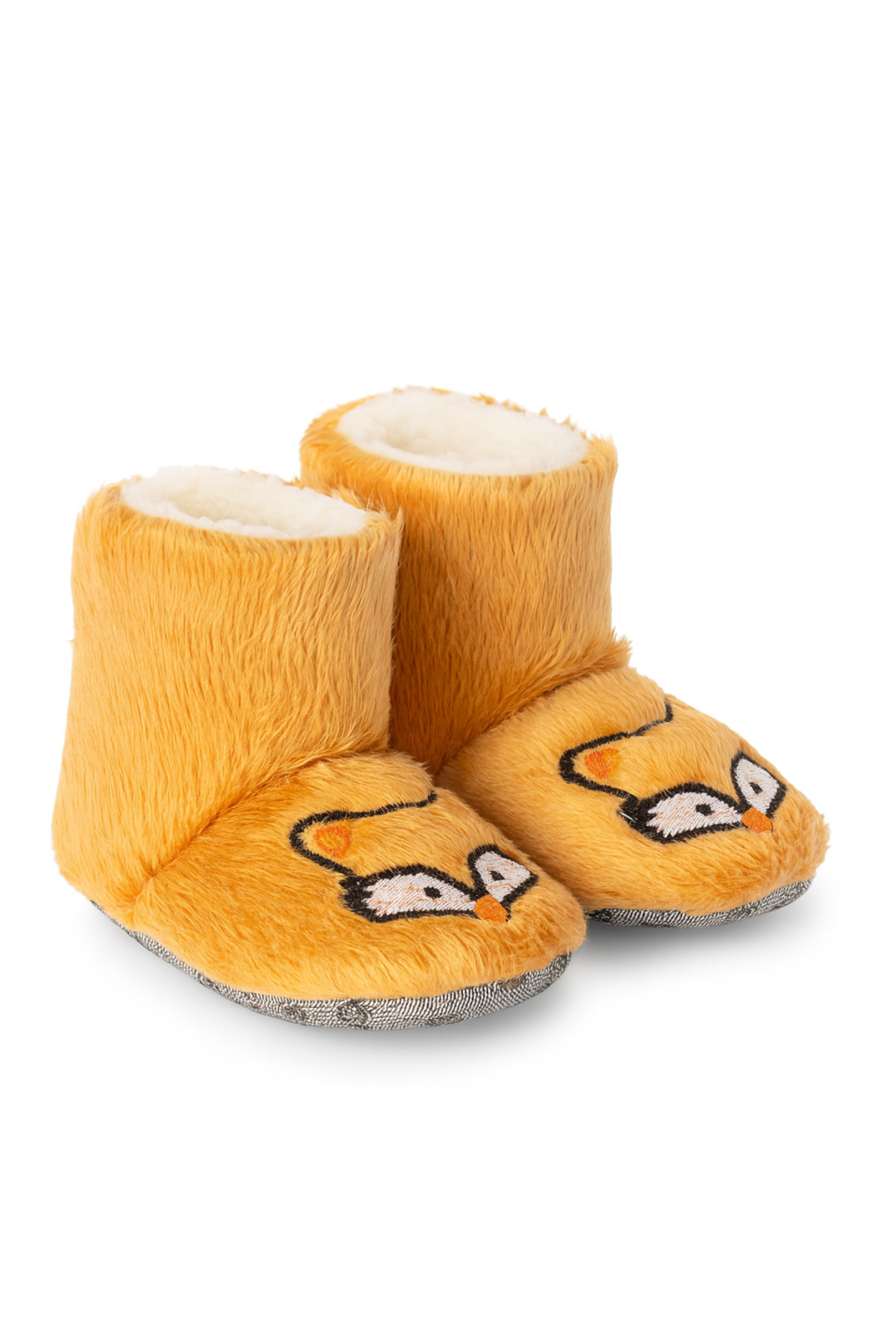 Resim pufien Çocuk Panduf, Bebek Ev Botu, Hayvan Desenli Sevimli Nakışlı Bebek Panduf 