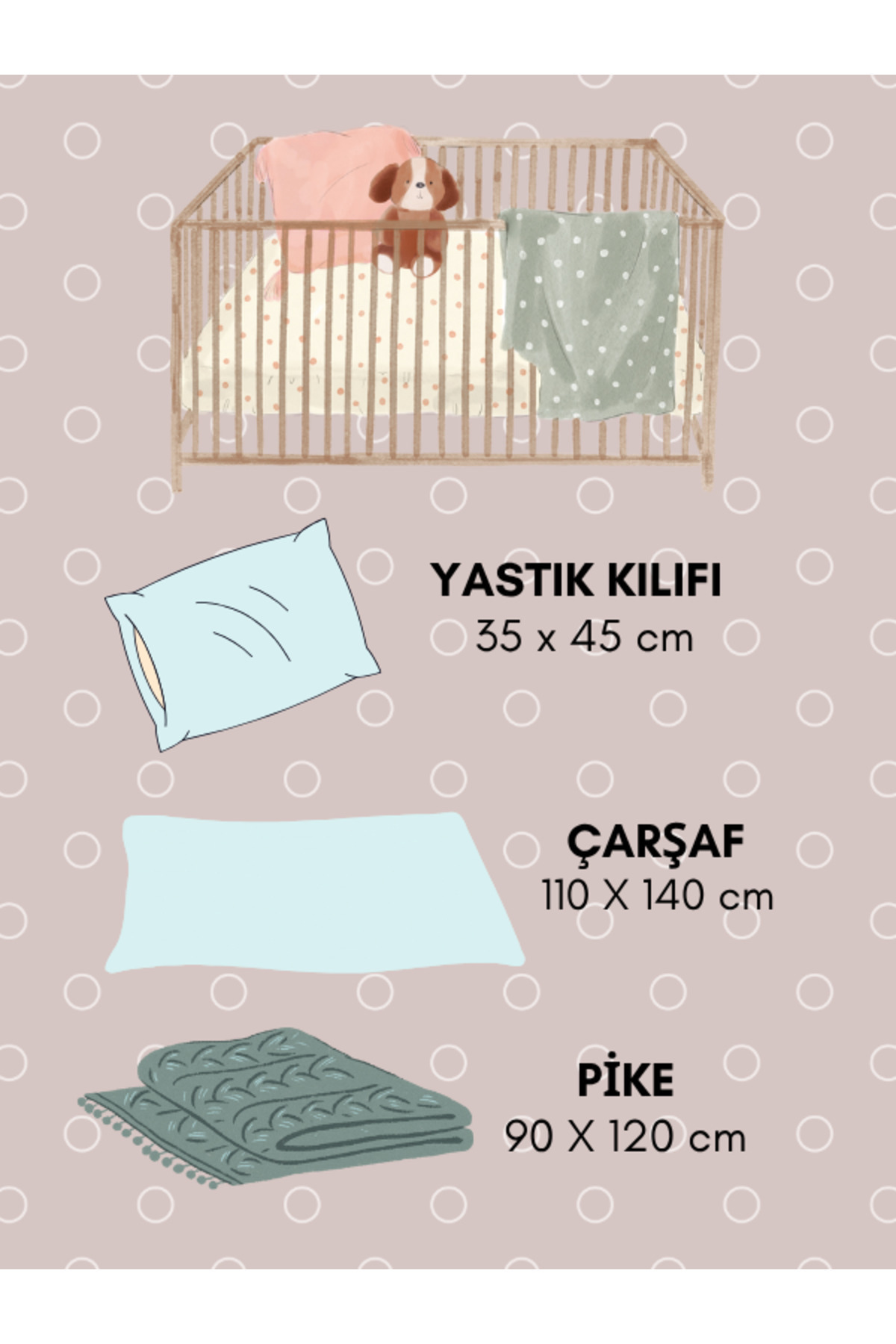 Mrvhome Aqua Bebek Ve Çocuk Pike Takımı fotoğrafı 2 (önizleme)