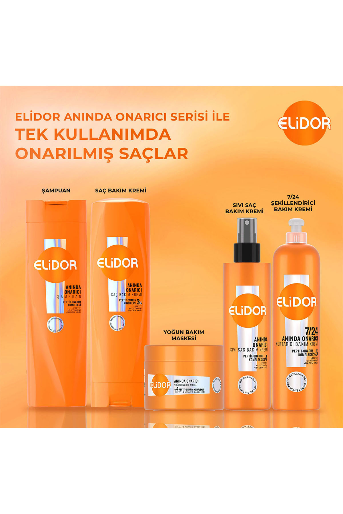 7/24 Şekillendirici Saç Bakım Kremi Anında Onarıcı Yıpranmış Saçlar 240 ml — SET.UNİ.7214 — تصویر 8 از 9