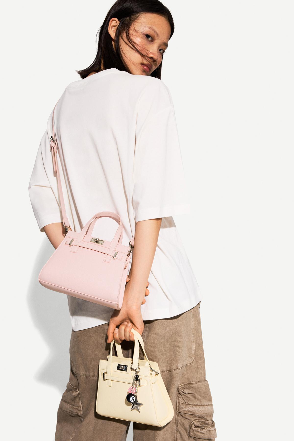 Bershka Saffiano clutch çanta