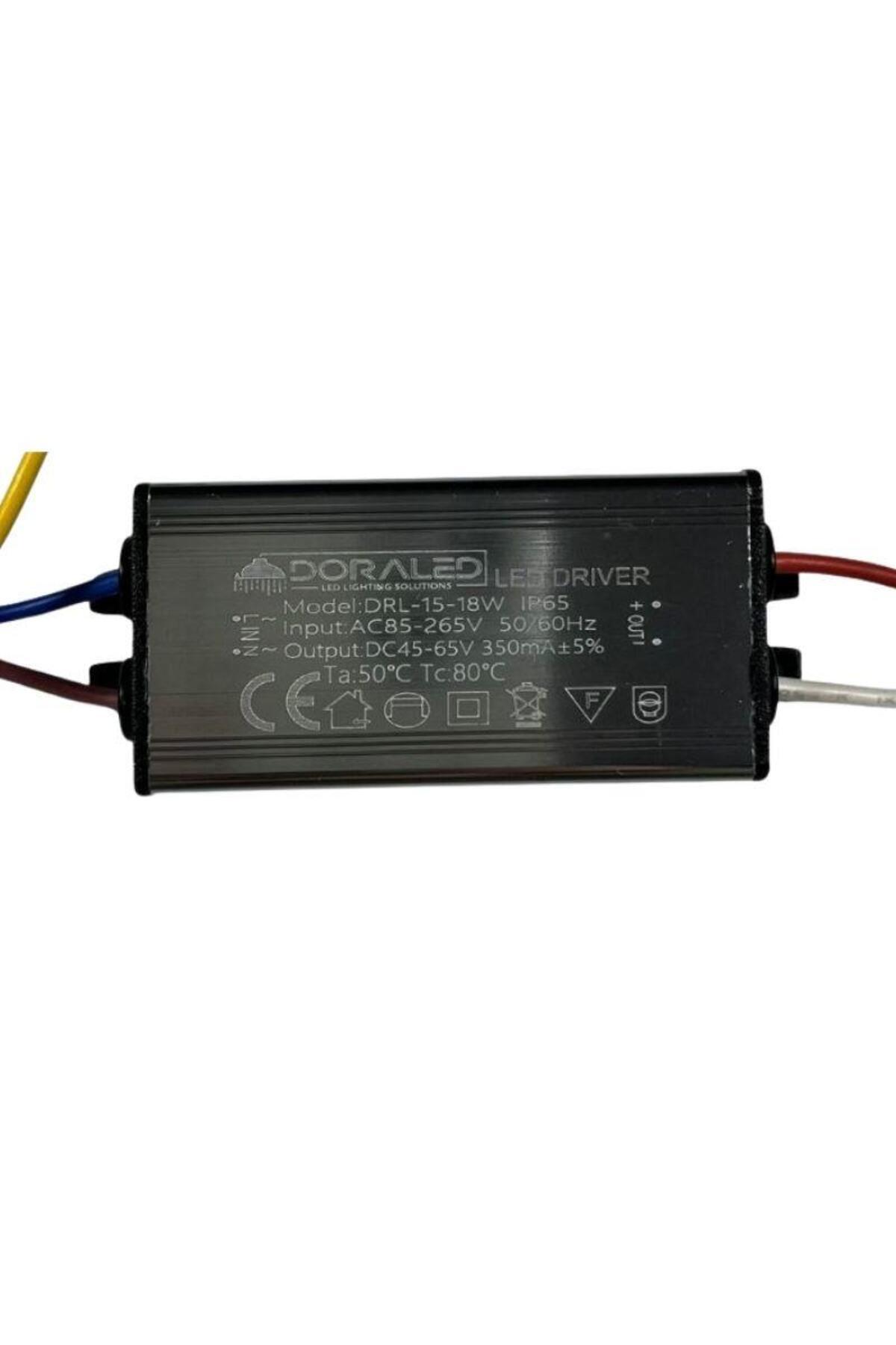 DORA LED 18-25X1W 350Ma 62-90V Power Led Driver IP67 Power Led