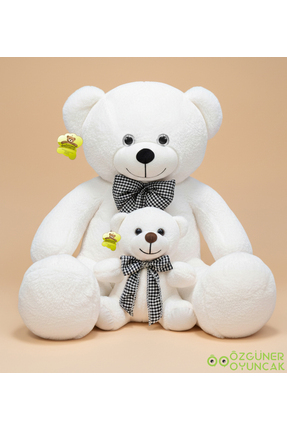 Özgüner Oyuncak 101 Yavrulu Papyonlu Büyük Ayıcık (%100 YERLİ)