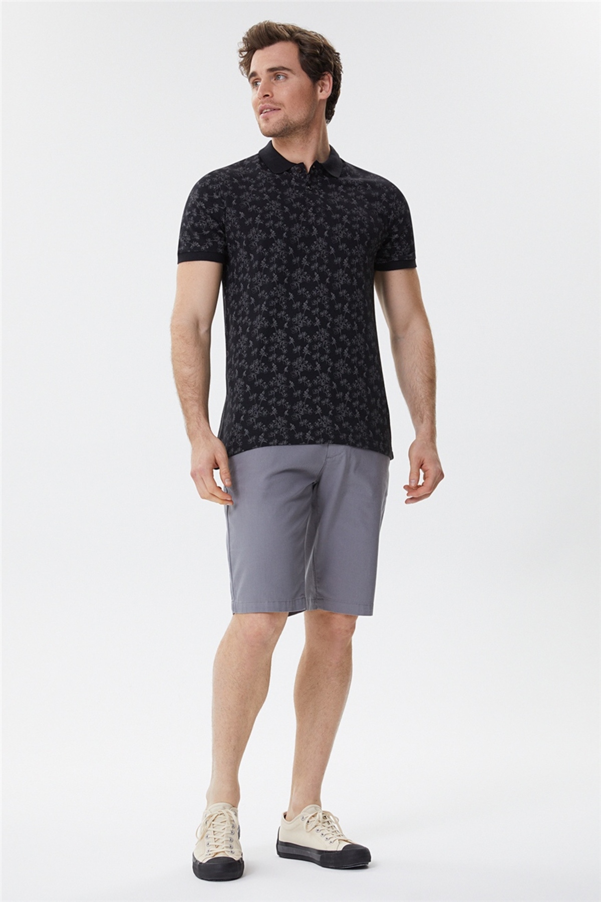 Lee Cooper Bradley Men's 100% Cotton Polo Neck T-Shirt Black