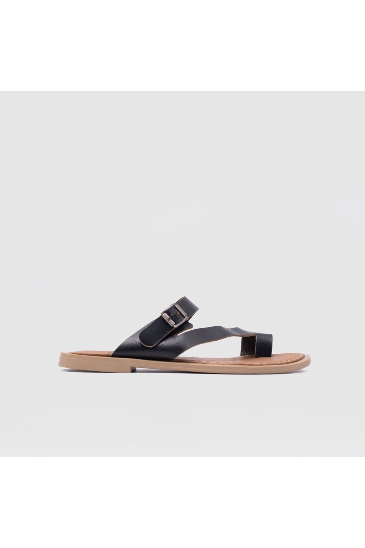 توگو صندل تخت زنانه چرم اصل مشکی [060129]