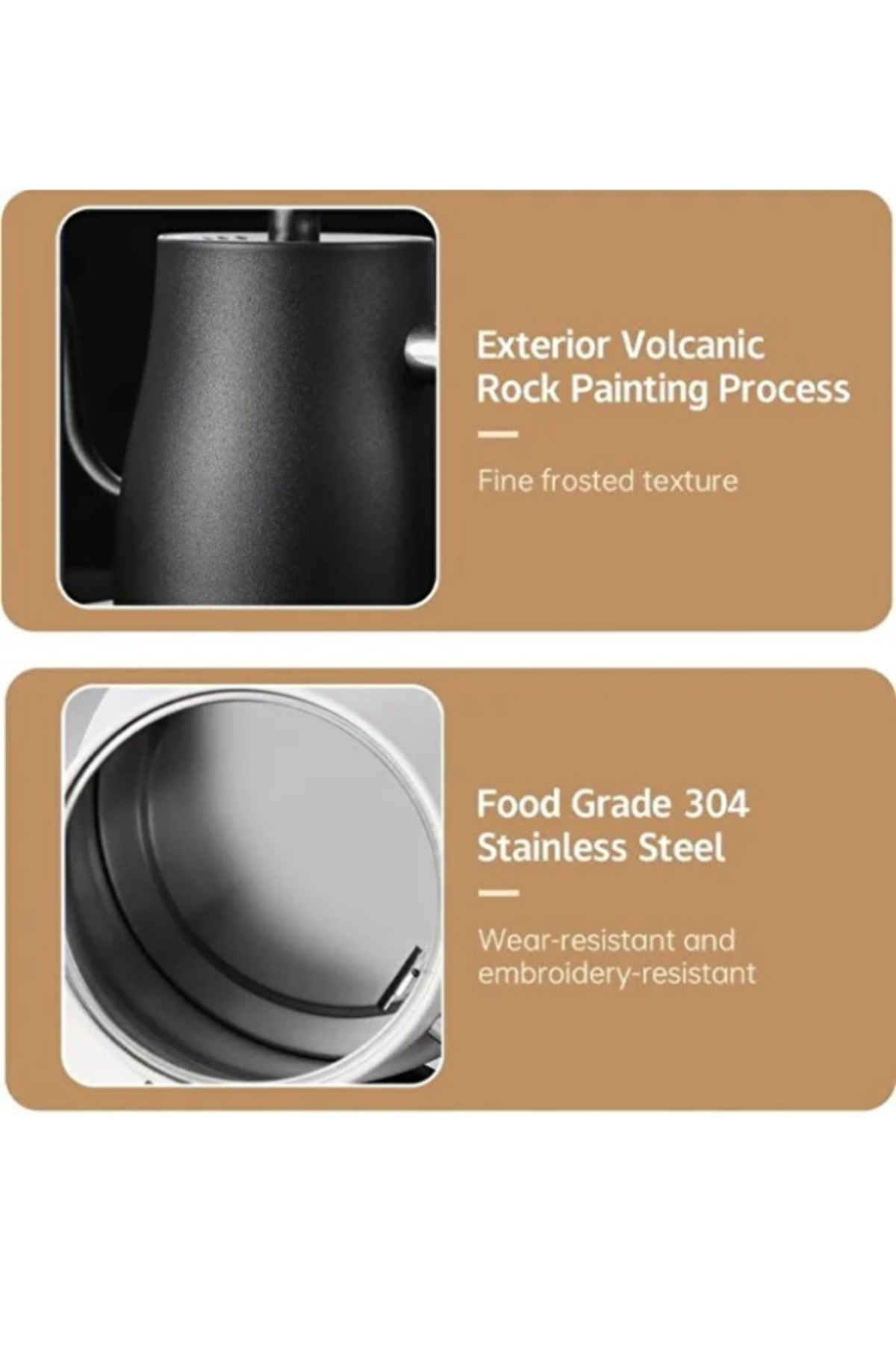 غلاية كهربائية بفوهة طويلة - تصميم أنيق - 1000 مل