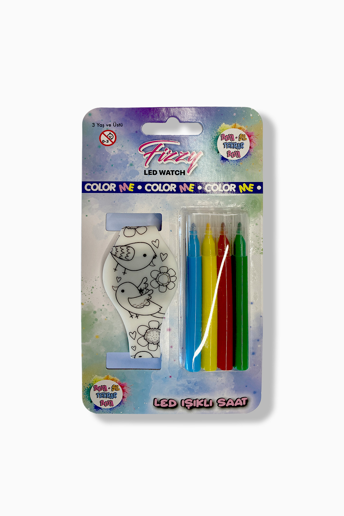 ساعت مچی کودکان با نمایشگر LED – خودتان رنگآمیزی کنید