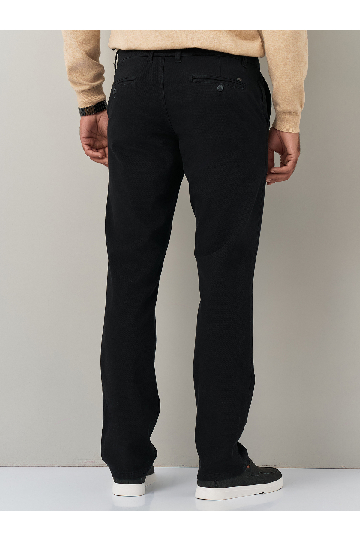 Regular Fit Pamuklu Siyah Chino Pantolon — مشکی 27030 — تصویر 5 از 9