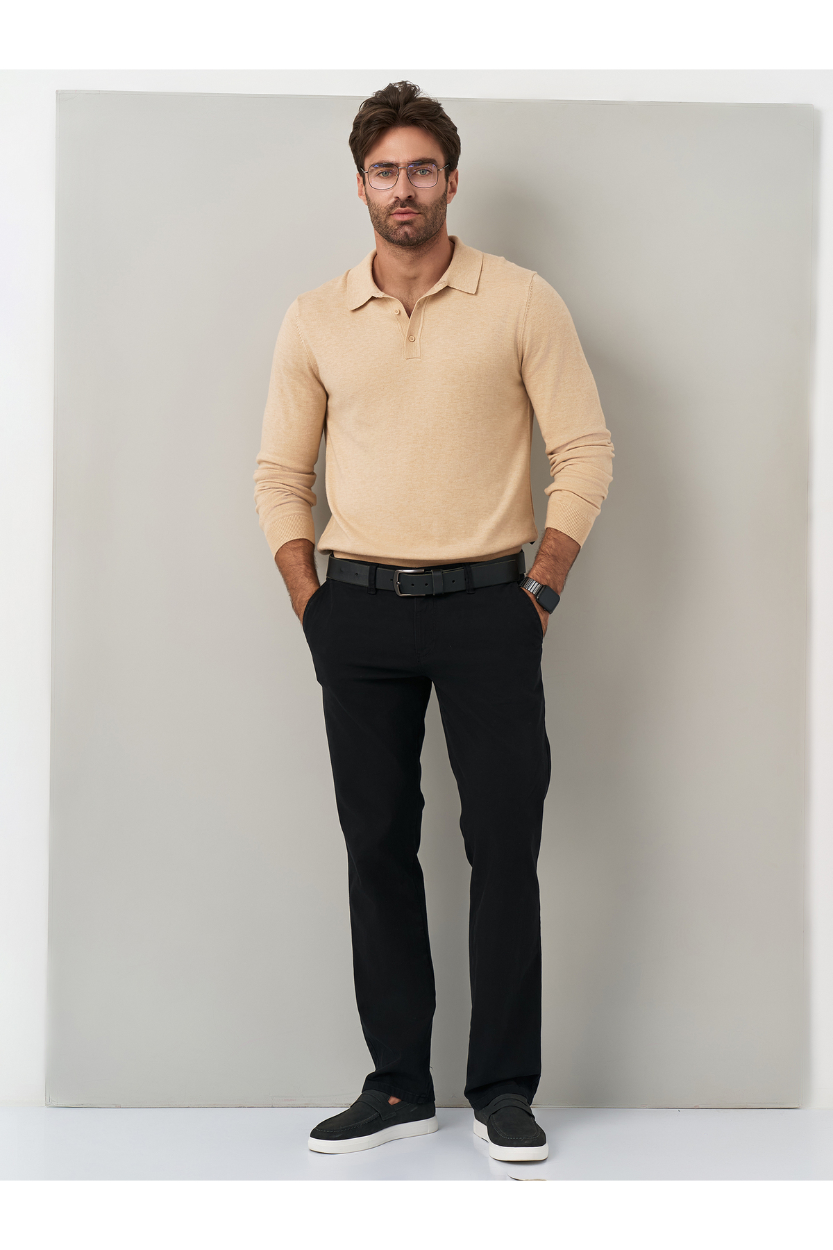 Regular Fit Pamuklu Siyah Chino Pantolon — مشکی 27030 — تصویر 7 از 9