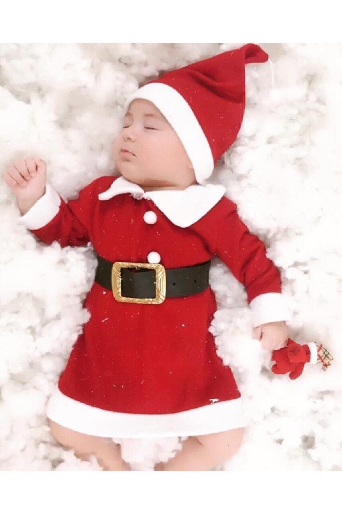 Genel Markalar Yılbaşı Noel Baba & Noel Anne Elbise Çocuk Kardeş Kombin Kostüm