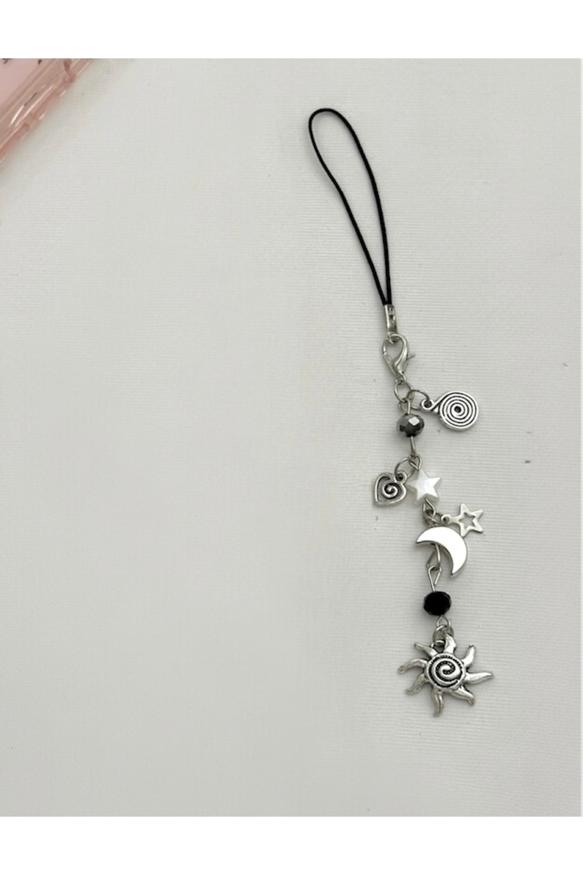 sleyshop Gothic örümcek satürn yıldız telefon ipi telefon süsü