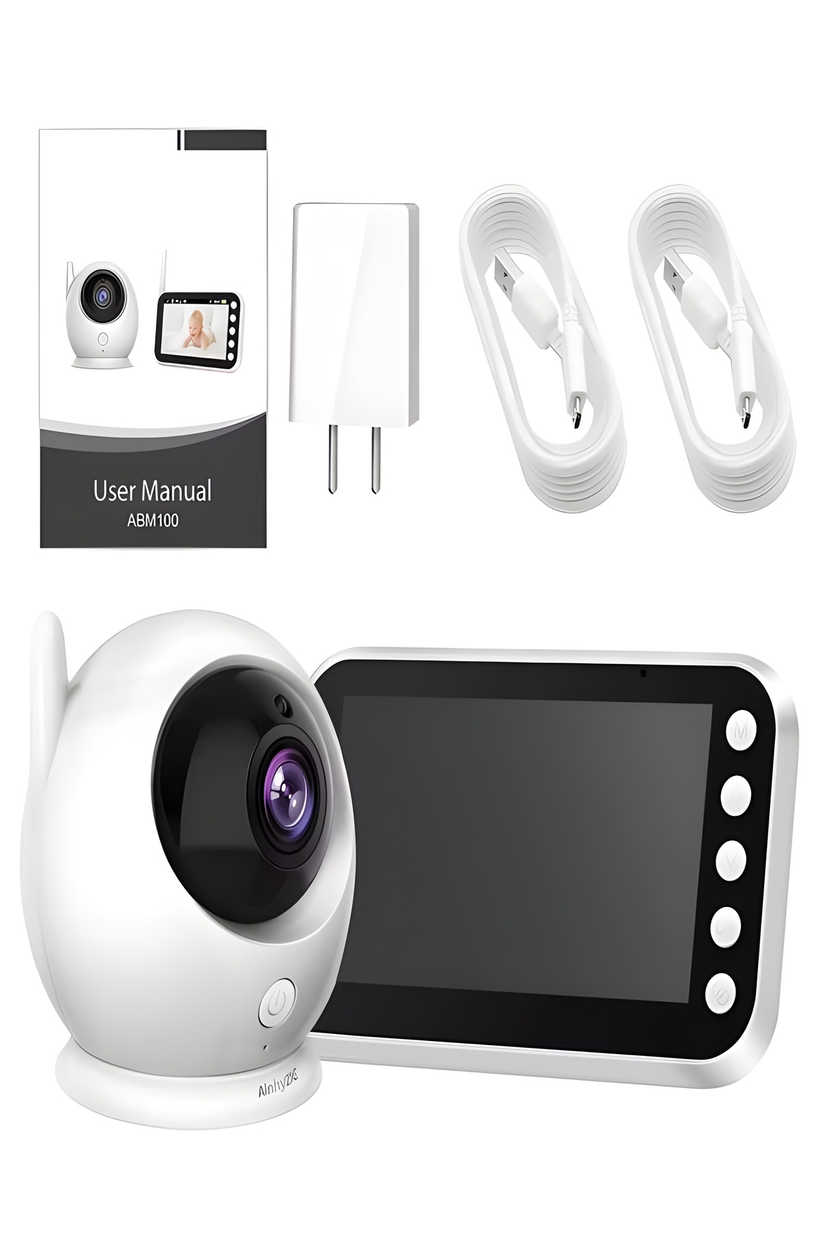 DEANB Full hd Bebek Kamerası 2.4 ghz Wireless, 360° Dönen Ptz Gece Görüş, Monitörlü Interkom Özellikli fotoğrafı 7 (önizleme)