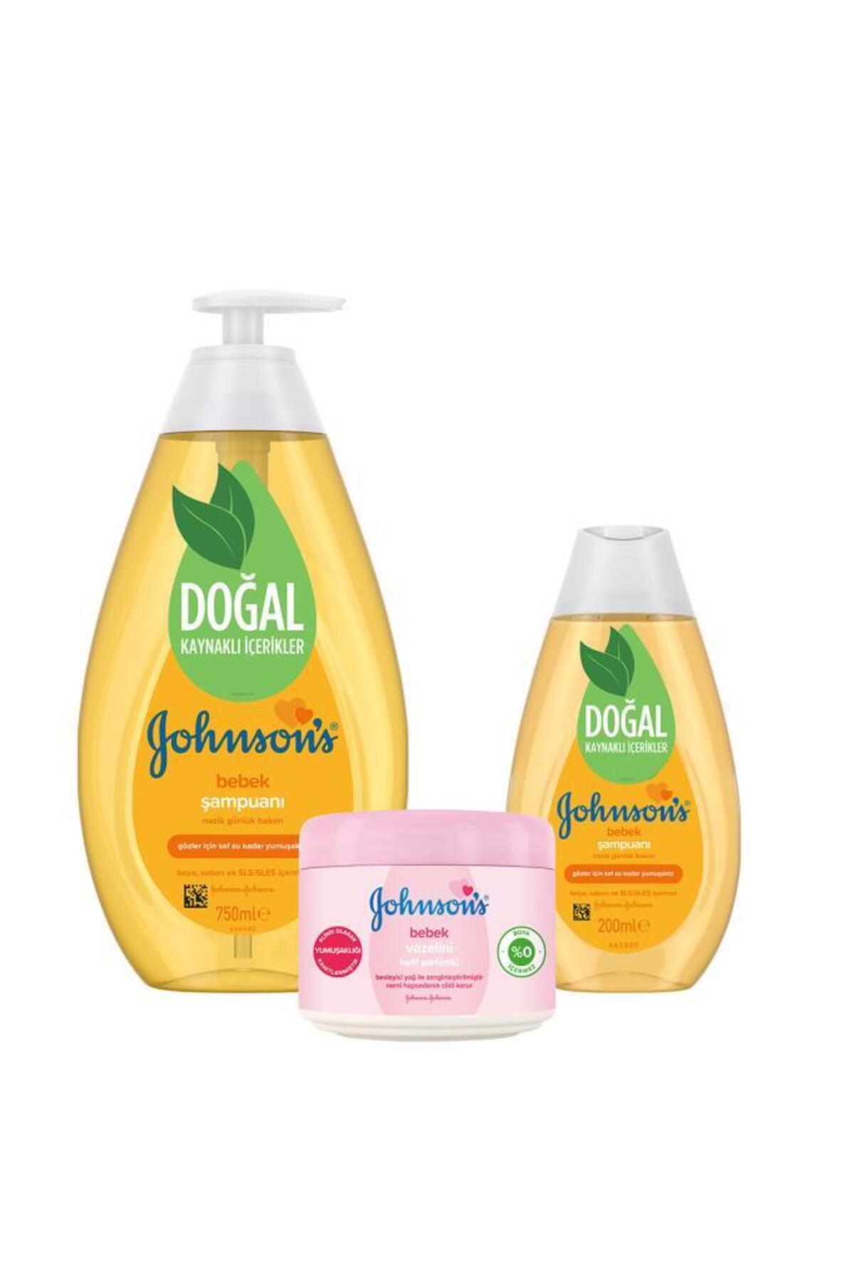 Johnson's Johnson’s Bebek Şampuanı 750+200 ml + Hafif Parfümlü Bebek Vazelini 100 ml fotoğrafı 2 (önizleme)