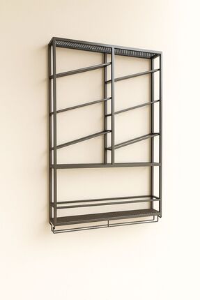 MERZANA Metal Şaraplık  Ve Kadehlik, Modern Metal Raf