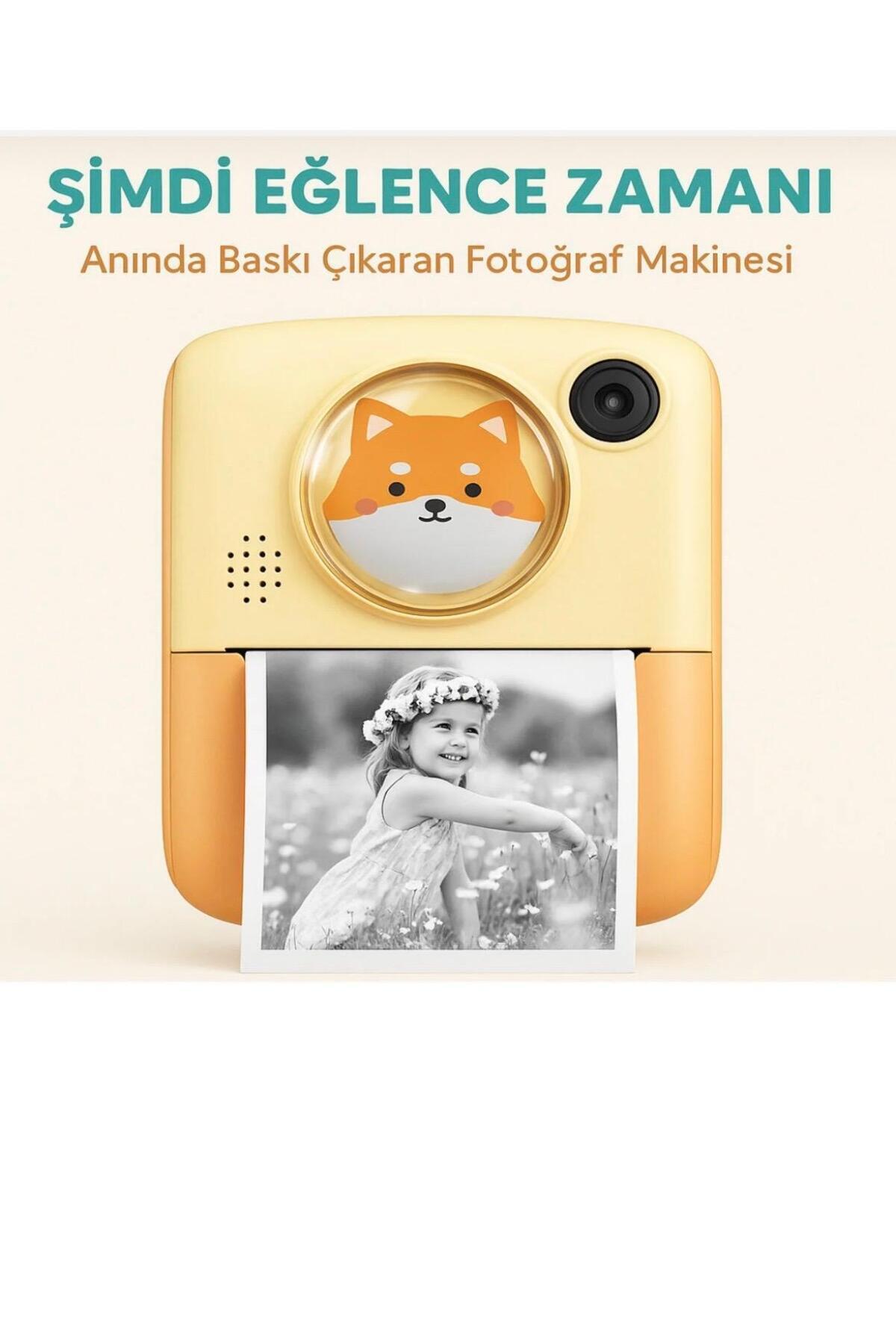 LİFİİ ANLIK TERMAL YAZICILI DİJİTAL ÇOCUK KAMERASI 2.4 İNÇ HD ŞİPŞAK FOTOĞRAF MAKİNESİ RHOTO PRİNTER