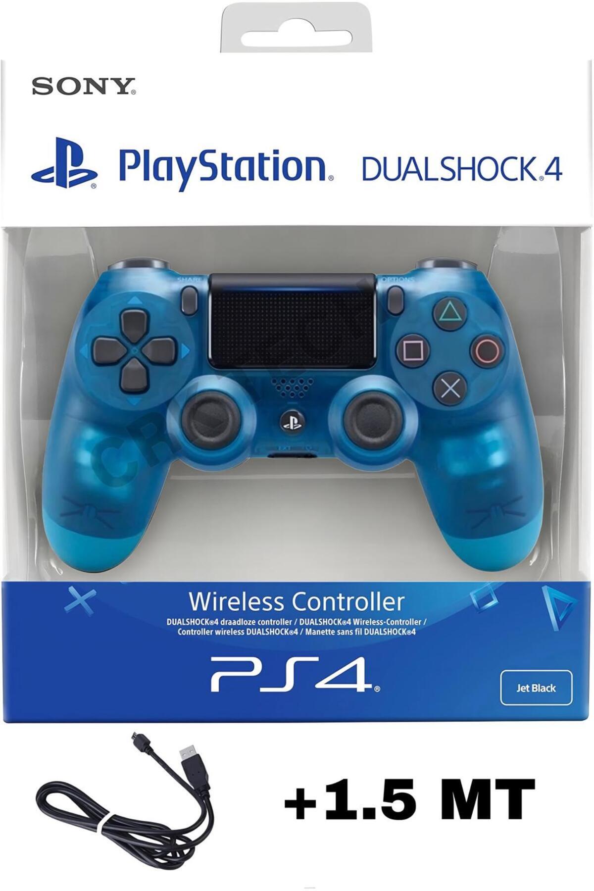 CRK TECH Playstation DualShock 4 Uyumlu V2 Yenilenmiş Ps4 Oyun Kolu Pc + Ps4 ( 1.5MT ŞARJ KABLOSU)