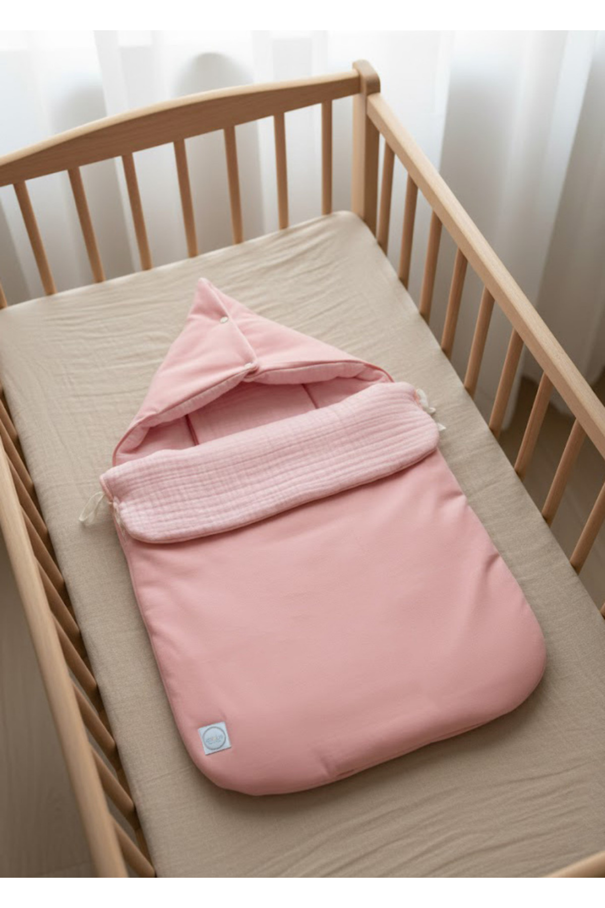 Joyous Mom Kids %100 Organik Puset Tulumu Footmuff – Kışlık /Sonbaharlık fotoğrafı 4 (önizleme)