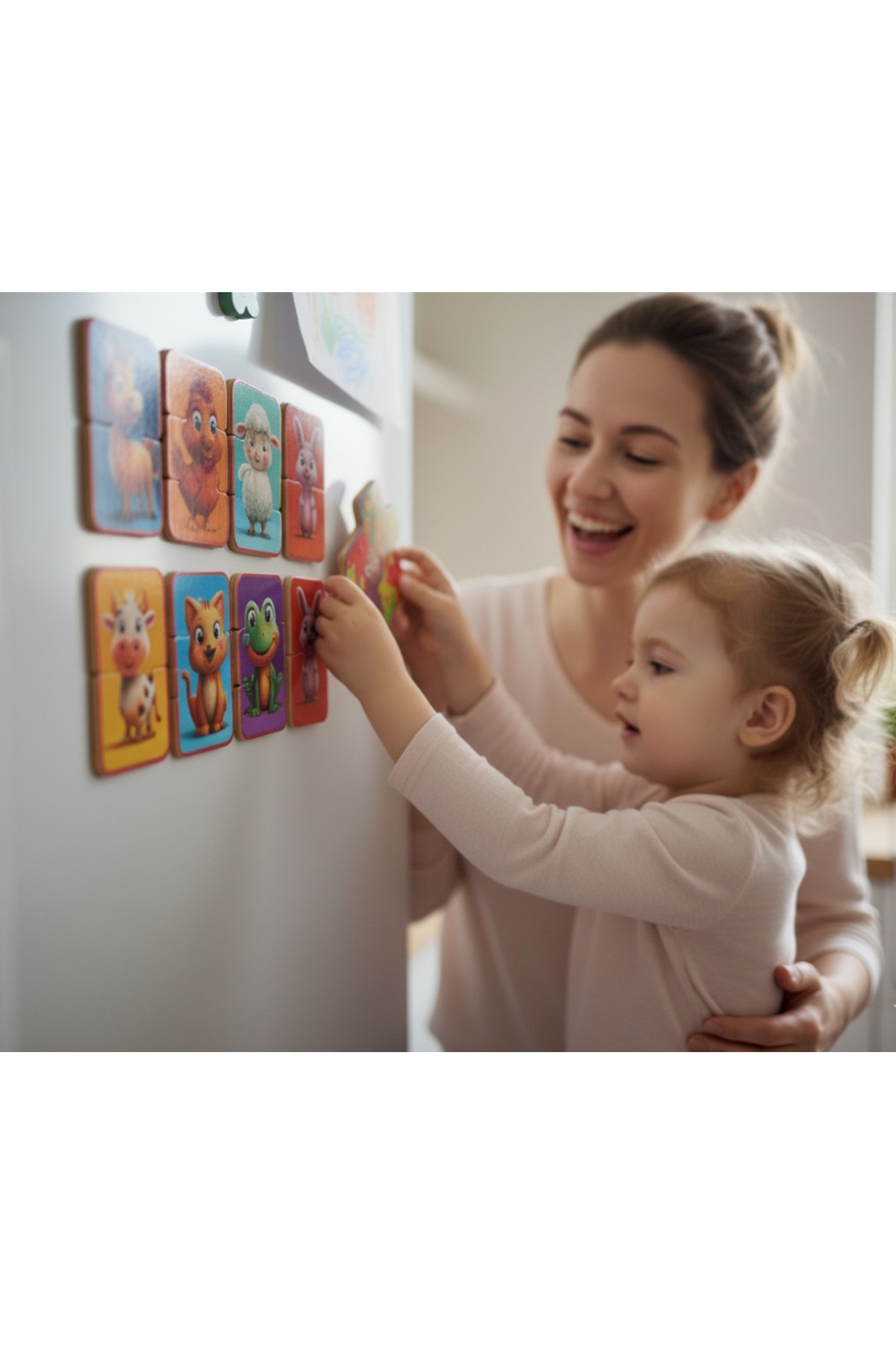 ۲–۳ تکه، پازل مغناطیسی ۸ تکه پلاگین EVA، حیوانات مزرعه