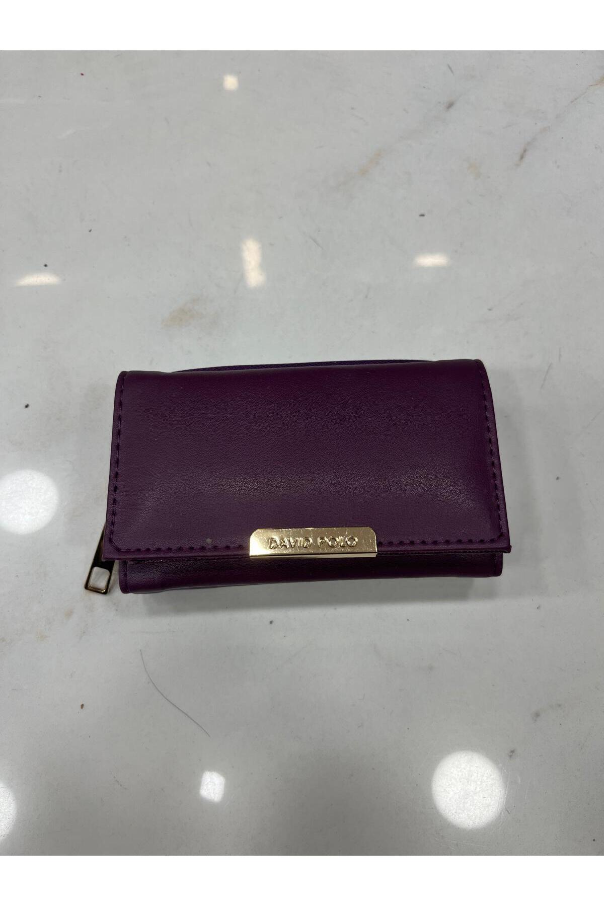 Soft Faux Leather Gold Women's Wallet with Color Detail Medium Size