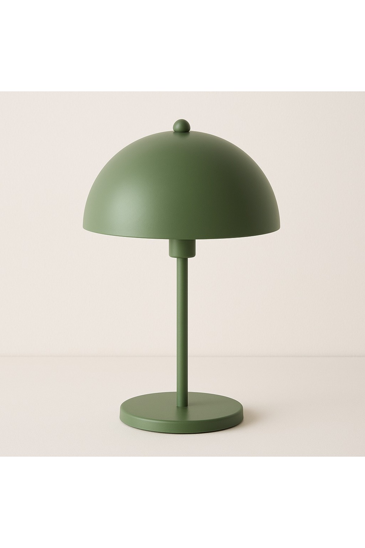 Natiorj Mantar Model Yeşil Renkli Masa Lambası Çalışma Masası Yatak Odası Çalışma Odası Salon Abajur