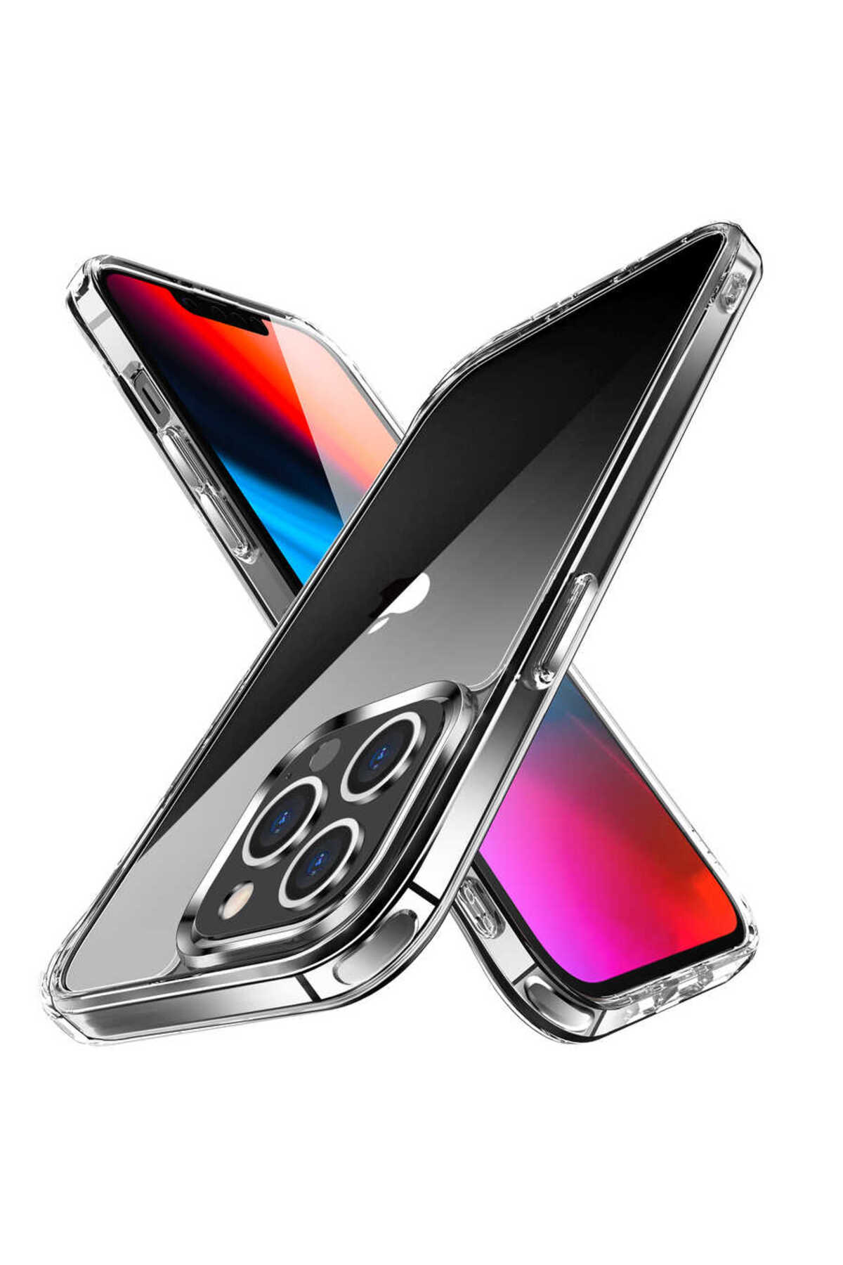 iPhone 13 Pro Max Uyumlu JoieCreatif Forst Kılıf-Renksiz