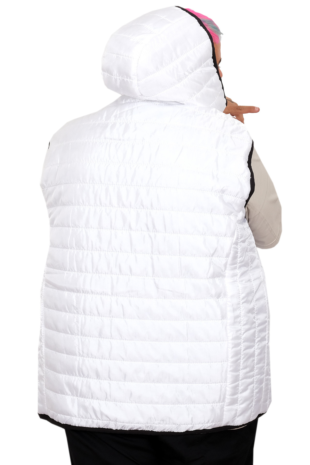 ModeXL Mode XL Battal Beden Erkek Kapitone Yelek 25709 görsel 4