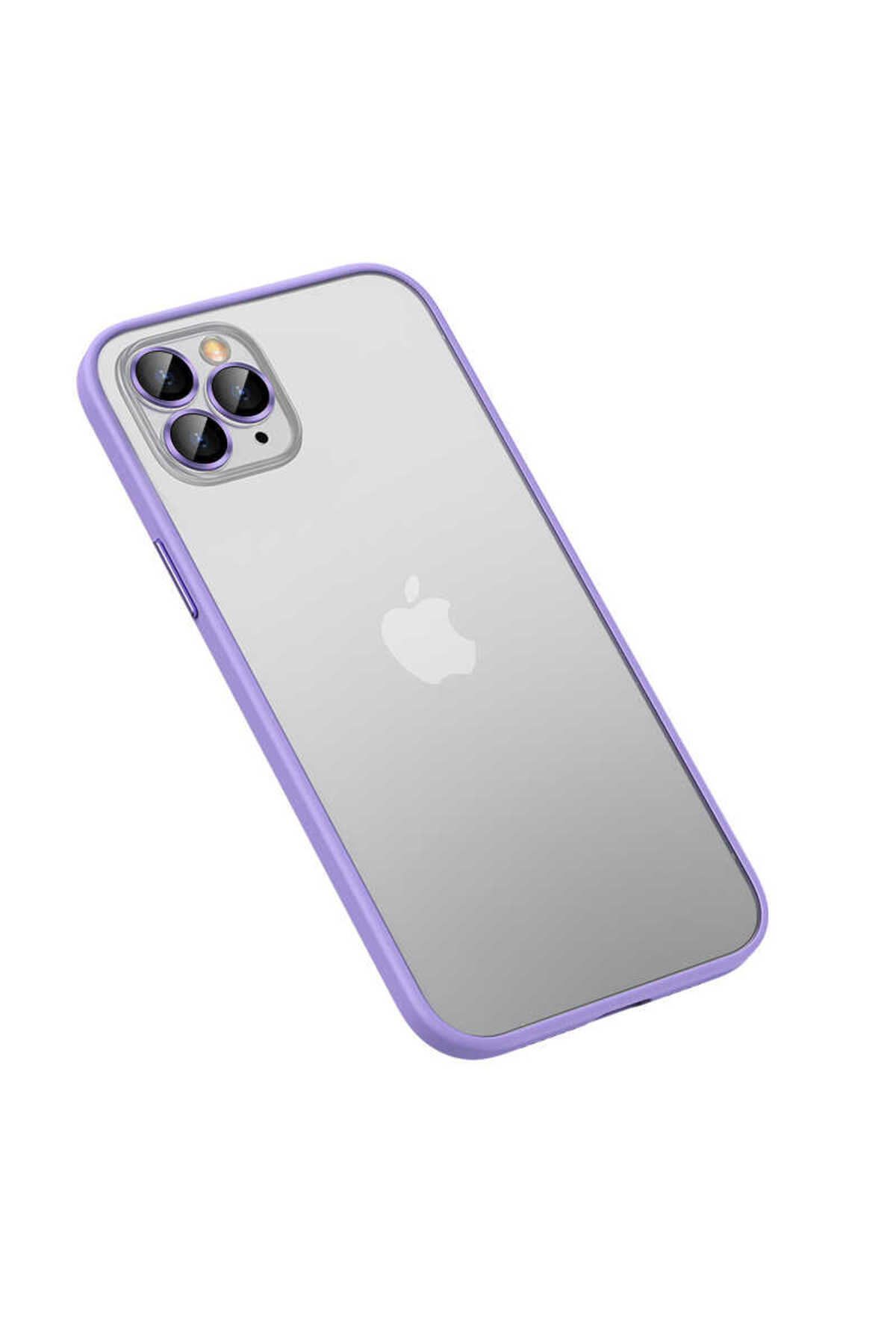iPhone 13 Pro Uyumlu NXXA Retro Kılıf-Lila