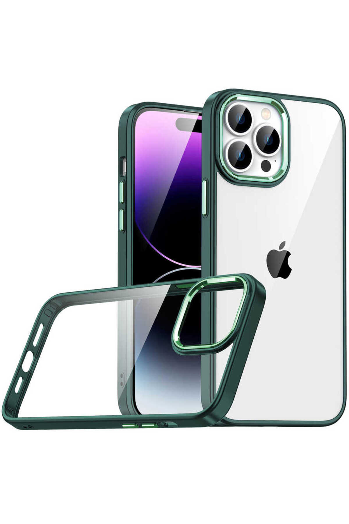 iPhone 14 Pro Max Uyumlu NXXA Flora Kılıf-Yeşil