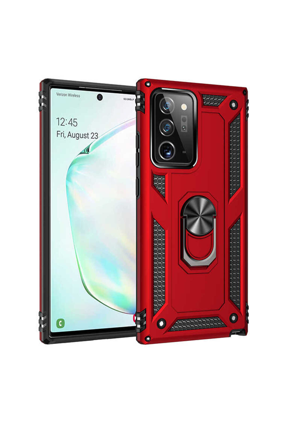 Galaxy Note 20 Ultra Uyumlu JoieCreatif Vega Kılıf-Kırmızı