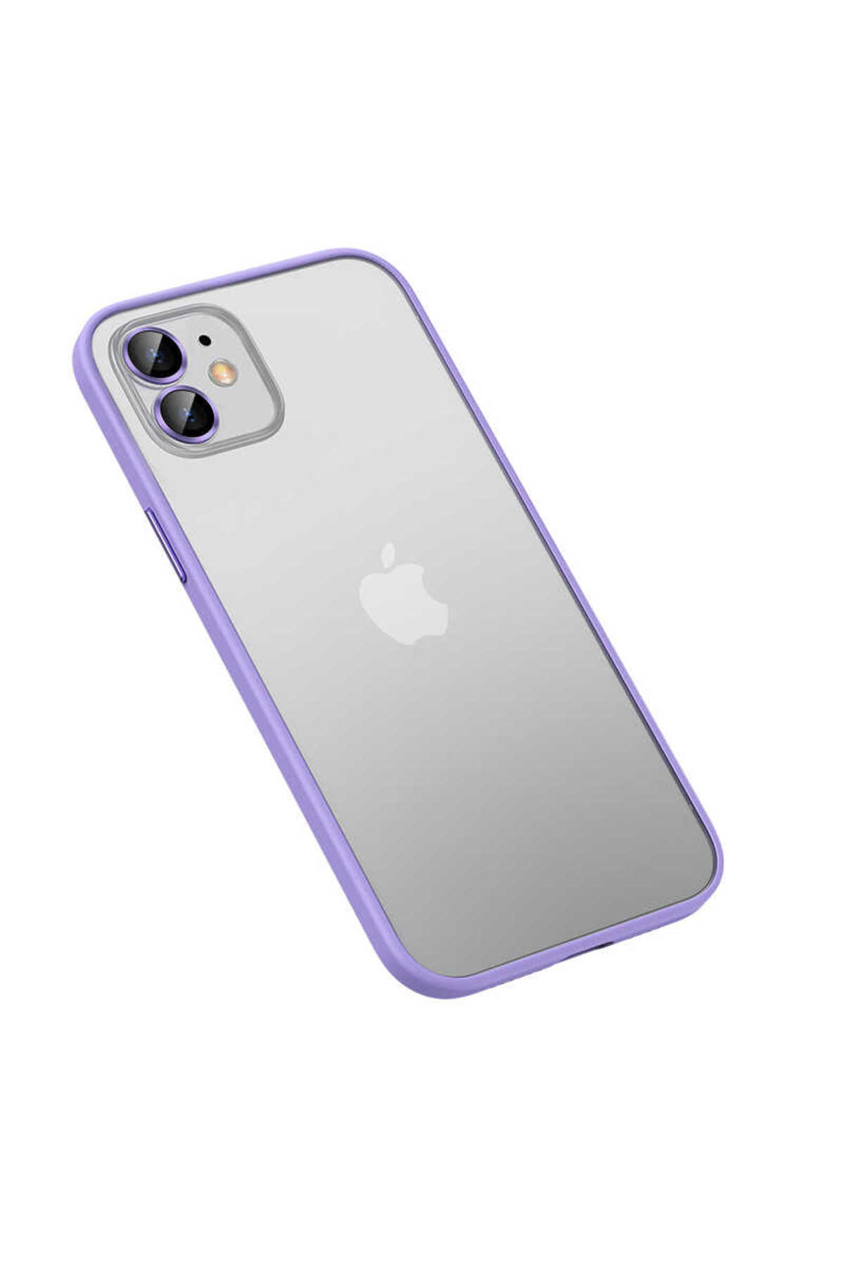 iPhone 11 Uyumlu NXXA Retro Kılıf-Lila