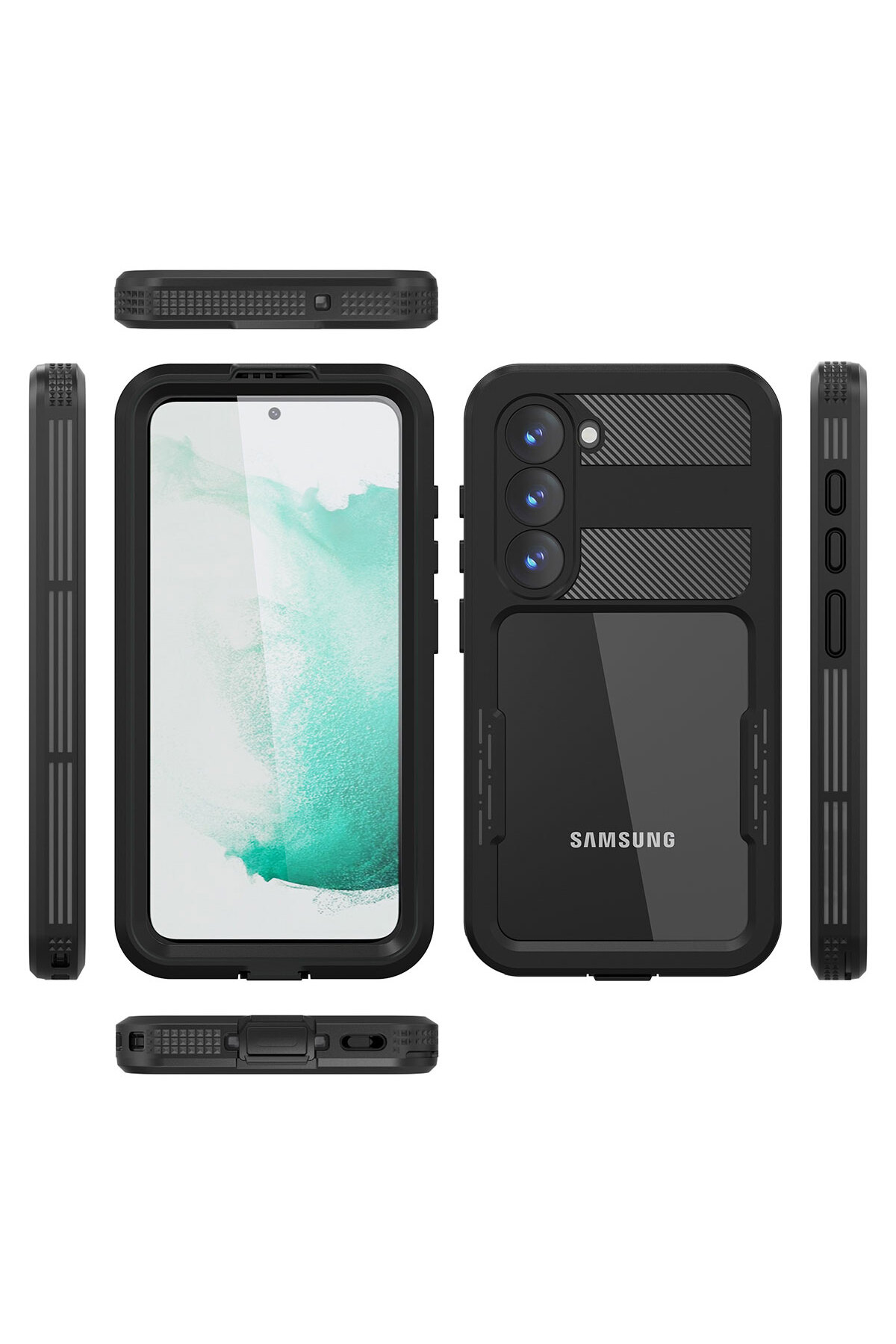 Galaxy S23 Plus Uyumlu NXXA 1-1 Su Geçirmez Uyumlu NXXA-Siyah