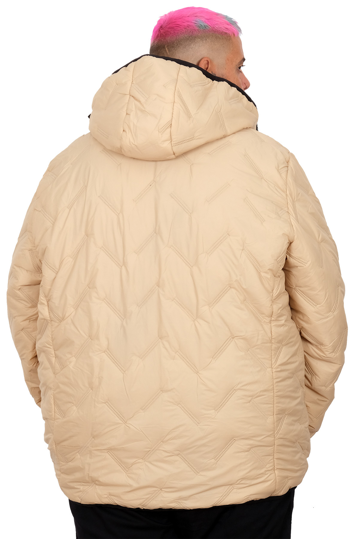 ModeXL Mode XL Erkek Buyuk Beden Mont Kapsonlu Kapıtone 25708 görsel 4